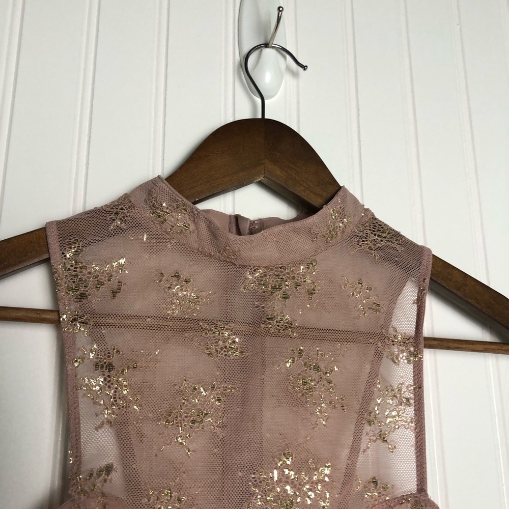 Victoria’s Secret high neck rose gold cut out bra - Picture 3 of 5